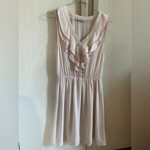 Elegant Cream Sleeveless Dress